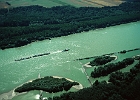 Nationalpark Donau-Auen, Mündung des Närischen Arms, Donau.km 1893,5 : Auen, Nationalpark, Wald, Binnenschiff, Mündung
